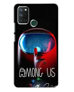 Чохол для Realme 7i з картинкою «Червоний імпостер — макро»