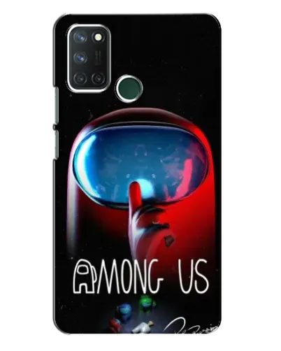 Чехол для Realme 7i с картинкой «Красный импостер — макро» Чехол для Realme 7i с картинкой «Красный импостер — макро»