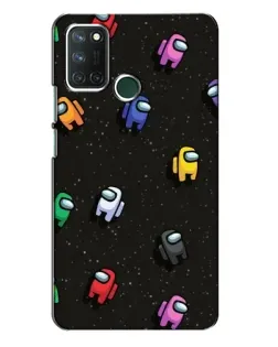 Чохол для Realme 7i з картинкою «Космічний патерн Among Us»