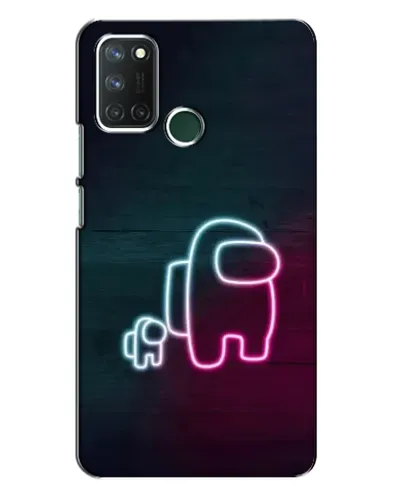 Чехол для Realme 7i с картинкой «Among Us неон-арт» Чехол для Realme 7i с картинкой «Among Us неон-арт»