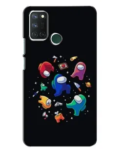 Чехол для Realme 7i с картинкой «Among Us космос»