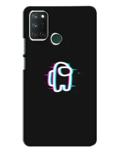 Чехол для Realme 7i с картинкой «Among Us неон»