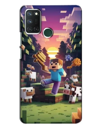 Чехол для Realme 7i с картинкой «Стив на ферме» Чехол для Realme 7i с картинкой «Стив на ферме»