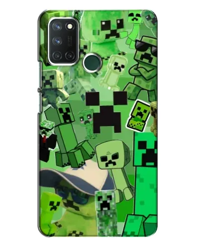 Чехол для Realme 7i с картинкой «Криперы Minecraft» Чехол для Realme 7i с картинкой «Криперы Minecraft»