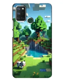 Чехол для Realme 7i с картинкой «Minecraft летний день»