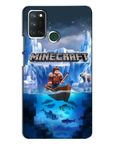 Чехол для Realme 7i с картинкой «Minecraft ледяной мир» Чехол для Realme 7i с картинкой «Minecraft ледяной мир»