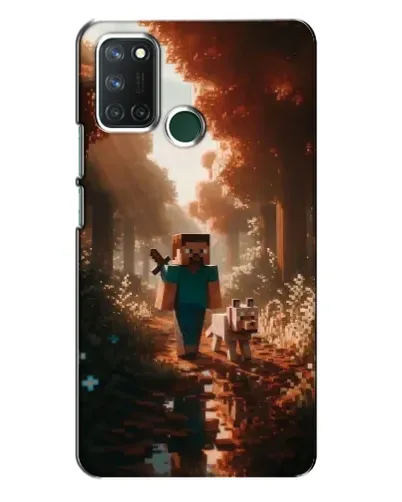 Чехол для Realme 7i с картинкой «Стив в лесу» Чехол для Realme 7i с картинкой «Стив в лесу»