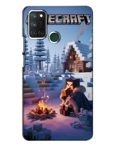 Чехол для Realme 7i с картинкой «Зимний Minecraft» Чехол для Realme 7i с картинкой «Зимний Minecraft»
