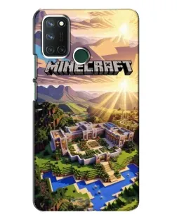 Чехол для Realme 7i с картинкой «Minecraft панорама»