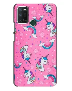 Чехол для Realme 7i с картинкой «Unicorn паттерн розовый» Чехол для Realme 7i с картинкой «Unicorn паттерн розовый»