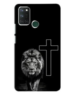 Чехол для Realme 7i с картинкой «Лев и Крест»