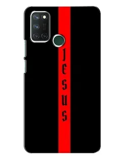 Чехол для Realme 7i с картинкой «Красная линия веры»