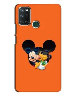 Чехол для Realme 7i с картинкой «Сердце Микки Минни»