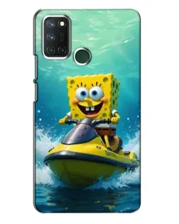 Чехол для Realme 7i с картинкой «Спанч Боб на гидроцикле» Чехол для Realme 7i с картинкой «Спанч Боб на гидроцикле»