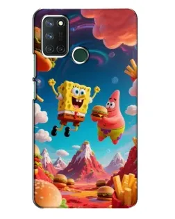 Чехол для Realme 7i с картинкой «Космический фастфуд»