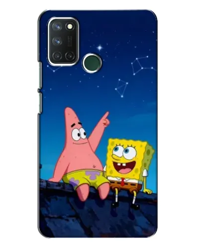Чехол для Realme 7i с картинкой «Губка Боб и Патрик ночью» Чехол для Realme 7i с картинкой «Губка Боб и Патрик ночью»