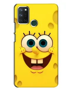 Чехол для Realme 7i с картинкой «Губка Боб улыбка»