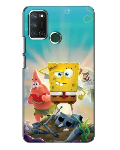 Чехол для Realme 7i с картинкой «Спанч Боб победитель» Чехол для Realme 7i с картинкой «Спанч Боб победитель»