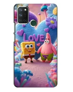 Чехол для Realme 7i с картинкой «Губка Боб Патрик»