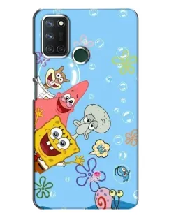 Чехол для Realme 7i с картинкой «Веселые пузырьки»