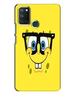 Чехол для Realme 7i с картинкой «Минималистичный Спанч Боб» Чехол для Realme 7i с картинкой «Минималистичный Спанч Боб»