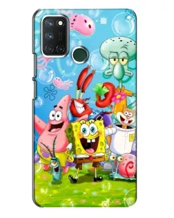 Чехол для Realme 7i с картинкой «Губка Боб и друзья» Чехол для Realme 7i с картинкой «Губка Боб и друзья»