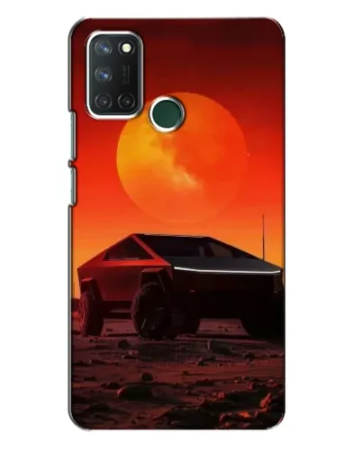 Чехол для Realme 7i с картинкой «Cybertruck на Марсе»