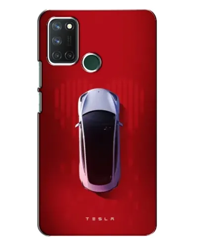 Чехол для Realme 7i с картинкой «Tesla Top View»