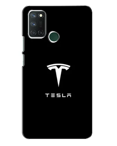 Чехол для Realme 7i с картинкой «Tesla White Logo»