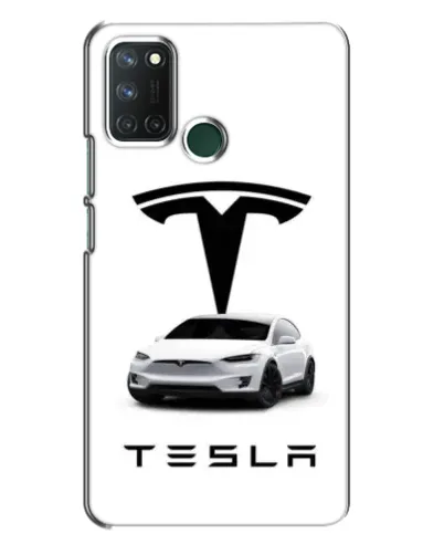 Чехол для Realme 7i с картинкой «Tesla White Style»