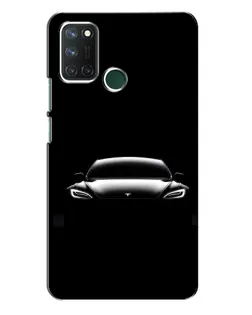 Чехол для Realme 7i с картинкой «Фары Tesla Night»