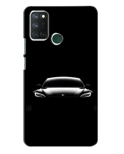Чехол для Realme 7i с картинкой «Фары Tesla Night»