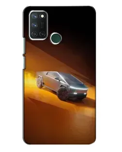 Чехол для Realme 7i с картинкой «Cybertruck в пустыне»