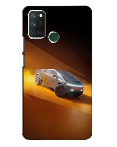 Чехол для Realme 7i с картинкой «Cybertruck в пустыне»