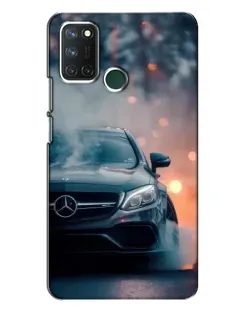 Чехол для Realme 7i с картинкой «Mercedes — ночной город»