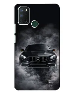 Чехол для Realme 7i с картинкой «Mercedes в дыму»