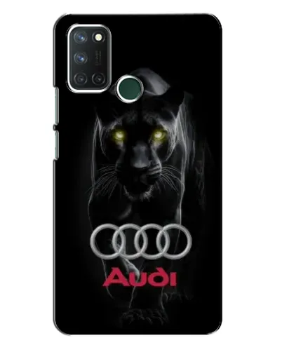 Чехол для Realme 7i с картинкой «Пантера и Audi»