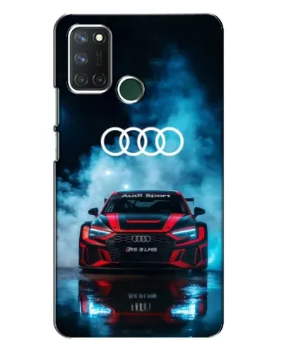 Чехол для Realme 7i с картинкой «Audi Sport — неон»