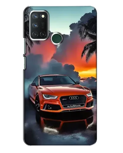 Чехол для Realme 7i с картинкой «Audi — закат»