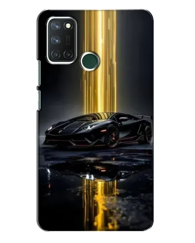 Чехол для Realme 7i с картинкой «Ночной Lamborghini драйв»