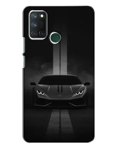 Чехол для Realme 7i с картинкой «Lamborghini симметрия дорог»