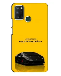 Чехол для Realme 7i с картинкой «Lamborghini Huracan черный»