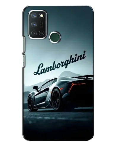 Чехол для Realme 7i с картинкой «Классическая надпись Lamborghini»