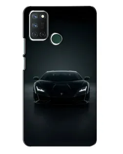 Чехол для Realme 7i с картинкой «Черный Lamborghini Aventador»
