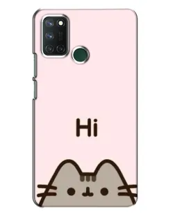 Чехол для Realme 7i с картинкой «Пушин говорит Hi»