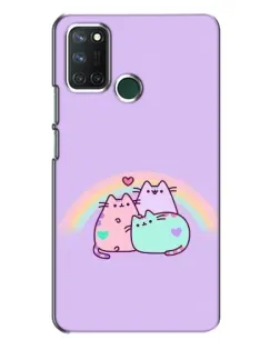 Чехол для Realme 7i с картинкой «Радужные Пушины»