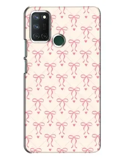 Чехол для Realme 7i с картинкой «Розовые бантики Coquette»
