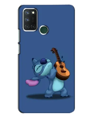 Чехол для Realme 7i с картинкой «Стич с укулеле»