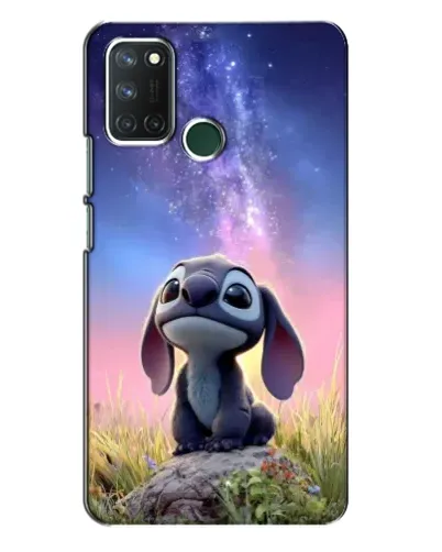 Чехол для Realme 7i с картинкой «Стич на рассвете»
