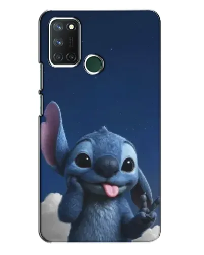 Чехол для Realme 7i с картинкой «Стич в облаках»